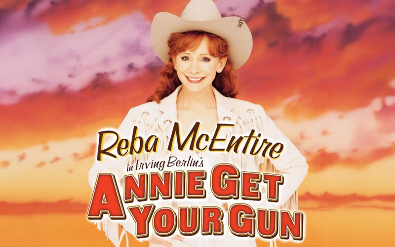 Promotional artwork for Reba McEntire in Annie Get Your Gun.