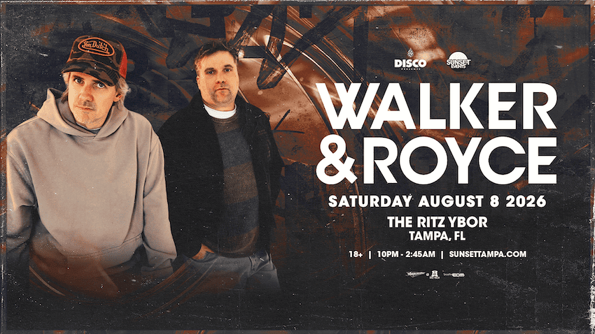 Walker and Royce concert advertisement for The Ritz Ybor on August 8, 2026
