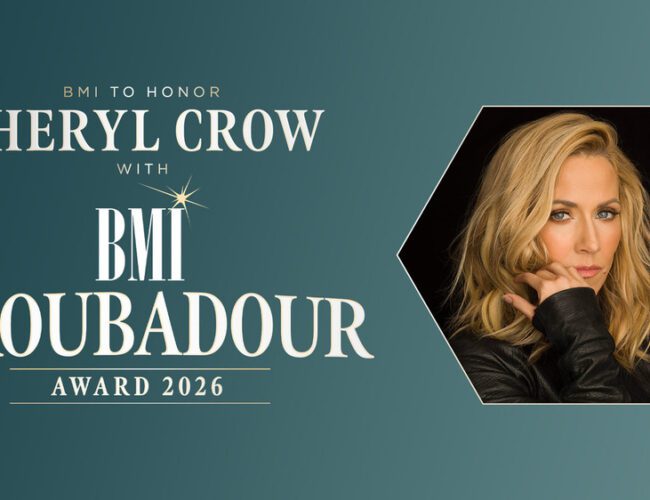 BMI to Honor Sheryl Crow with Troubadour Award