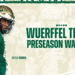 South Florida football Wuerffel Trophy preseason watch list graphic featuring Reuben