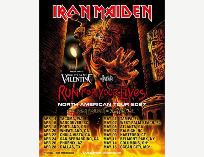 Iron Maiden Named First Sonic Temple 2027 Headliner; Florida Dates Also Announced
